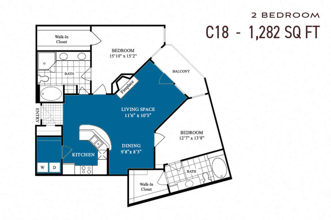 Commons Park West Two Bedroom C18